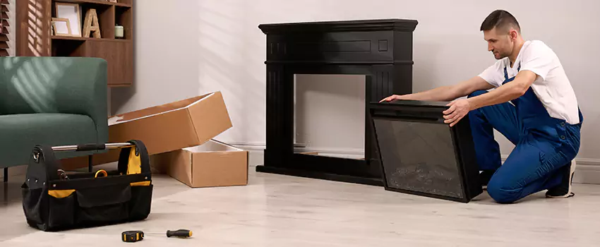 Old Rusted Metal Fireplace Repair And Replacement in Englewood, NJ
